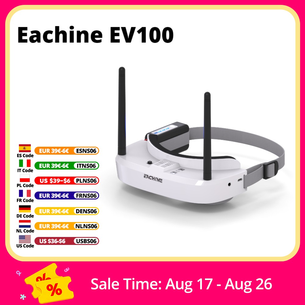 Drone Battery Box - Eachine EV100 720*540 5.8G 72CH FPV-bril