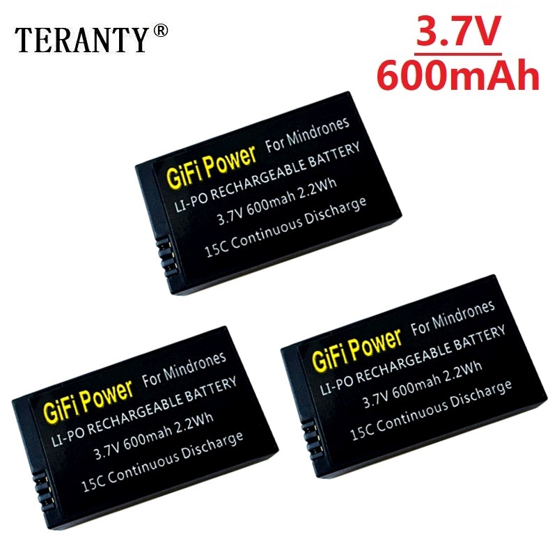 Drone Battery Li-Ion - 3.7V 600Mah Vervanging Lipo Batterij Grote