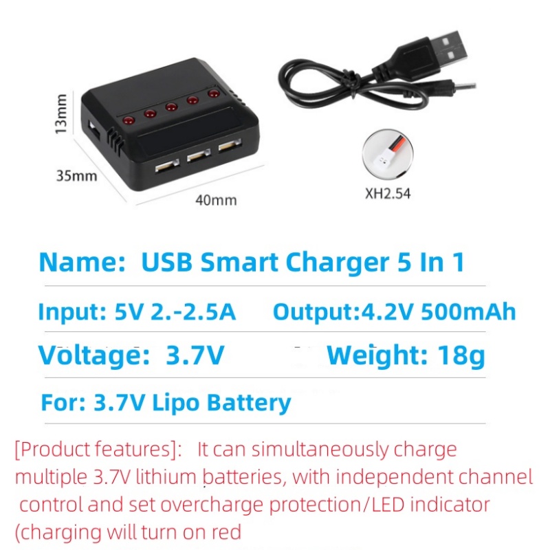 Syma X5HW X5HC X5C X5SW 3.7V 5 - Drone Battery Charger recensie en prijs