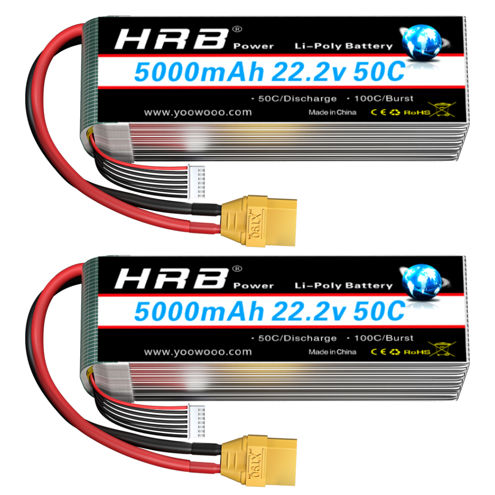 1/2PCS HRB 22.2V 5000mah Lipo  - Drone Battery 4S recensie en prijs